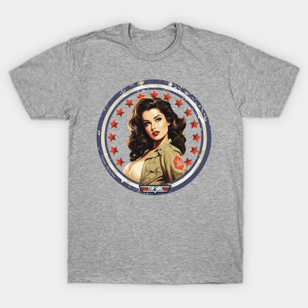 Pinup5 T-Shirt by FreedomIllustrations